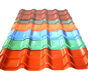 플레이트 루핑 시트 Ppgl 강철 사다리꼴 강판 PPGI 알루미늄 스틸 ASTM RAL 컬러 시트 금속 지붕 천장 전체 하드 SGCC - Product Image 4