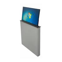 Mesa Eléctrica Motorizada de 23.8 Pulgadas con Mecanismo Retráctil para Monitor, Sistema de Conferencia sin Papel con Micrófono Integrado