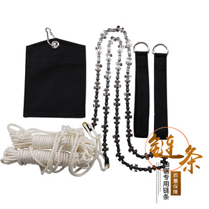 Cadena para motosierra de 48 pulgadas y 64 secciones, herramienta manual para podar árboles de jardín y cortar ramas altas, con cuerda y bolsa de transporte. - Product Image 1