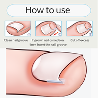 10 pièces outil de Correction des ongles incarnés traitement des ongles incarnés patch élastique autocollant redressage pince orthèse pédicure outil