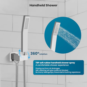 Heiß begehrte wandmontierte Duschkombination, Duschsystem mit Messing-Druckausgleichsmischventil und Duschkopf - Product Image 5
