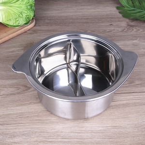 Yolecen Fabricant 24cm En Acier Inoxydable Petite Marmite Épaissie <span class=keywords><strong>Whirlpool</strong></span> Shabu-Shabu One-Person One-Pot 14-18 Rotation - Product Image 2