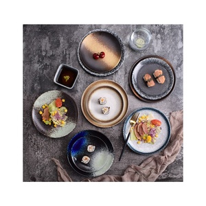 6 pulgadas de porcelana placa redonda tema japonés Color aperitivos de fideos platos de desayuno carne plato Retro casa hotel <span class=keywords><strong>restaurante</strong></span> - Product Image 1