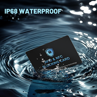 Carte de blocage RFID CR80 Banque NFC sans contact Carte de crédit de sécurité antivol Carte de blocage RFID pour protecteur Visa