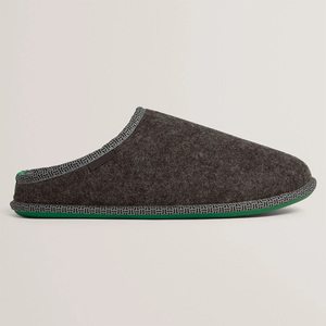Pantoufles d'intérieur pour <span class=keywords><strong>homme</strong></span>, design slip-on, avec <span class=keywords><strong>semelle</strong></span> antidérapante contrastée, doublure en <span class=keywords><strong>feutre</strong></span> et fausse fourrure, style mule - Product Image 5