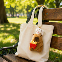 Porte-clés en peluche Capybara personnalisé en usine, porte-clés de sac en peluche personnalisé, porte-clés en peluche Capybara au design amusant et populaire pour enfants