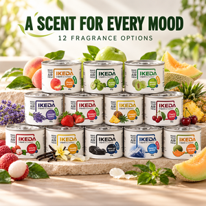 60g Canned Liquid Air Freshener for Car Home and Office IKEDA <b>Mini</b> Aroma Freshener with 12 Fragrance Options - Product Image 2