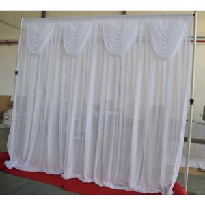 Soporte de fondo portátil ajustable para eventos, escenarios, bodas, con tubos y telas. - Product Image 2