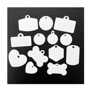2025 Hình Dạng Tùy Chỉnh Thăng Hoa Tên Con Chó Tag Nhôm Cá Nhân Hai Mặt Con Chó Cổ Áo Thẻ Màu Trắng Kỹ Thuật Số Kim Loại Mèo ID Thẻ - Product Image 5