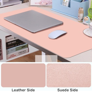 แผ่นรองเมาส์หนัง PU ขนาดใหญ่ สีตามสั่ง กันน้ำ สำหรับสำนักงาน/คอมพิวเตอร์  แผ่นรองเขียนสำหรับนักเรียน พร้อมฐานหนังกลับ - Product Image 4