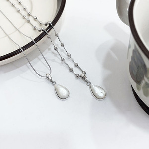 Yinruitai – pendentif en forme de goutte d'eau en argent Sterling S925 pour femmes, style coréen, simple, haut de gamme, léger, de luxe, pendentif unique - Product Image 3