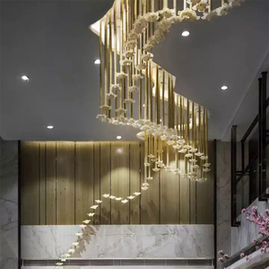 Lustres et suspensions AMJ Modern Art Decor pour hôtels, en verre LED, couleur et taille personnalisables, faits à la main, DIY, suspendus, à intensité variable, <span class=keywords><strong>50</strong></span> - Product Image 1