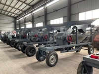 Concasseur à marteaux mobile Hengtong à moteur diesel, 20tph, machine de concassage de pierres, machine de fabrication de sable, vente chaude
