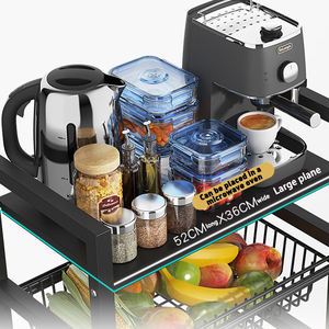 Recipientes de almacenamiento de cocina y habitación de alta calidad Soportes y estantes de almacenamiento Estantes de almacenamiento apilados de acero al carbono - Product Image 3