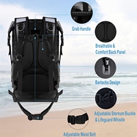 Sac étanche personnalisé à fermeture à boucle roll-top en PVC robuste pour la randonnée, la chasse, la pêche, la navigation de plaisance et le cyclisme