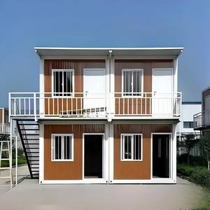 Maison conteneur détachable à 2 étages, assemblage rapide, maison modulaire préfabriquée pour dortoir de travailleurs, camp de travail, <span class=keywords><strong>appartement</strong></span> - Product Image 1