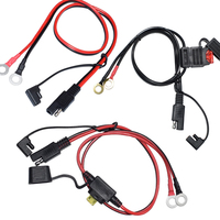 Faisceau de câblage personnalisé, connecteur de câble étanche, câble d'alimentation 2 broches à déconnexion rapide, rallonge de charge de batterie 12V avec fusible