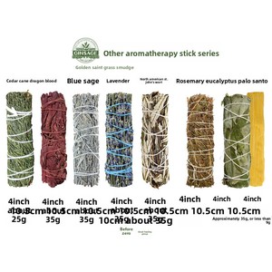 Lot de Cires Aromatiques Artisanales Parfumées à la Sauge Blanche de Californie pour la Purification des Espaces et l'Élimination des Energies Négatives - Product Image 3