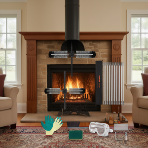 Kit de limpieza de chimeneas Vevor de 39 pies con cepillo flexible de nailon, varillas y accesorios para limpiar el conducto de la chimenea - Product Image 2