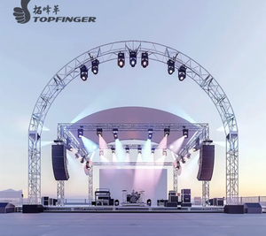 Square Sound Structure Lightweight Roof Speaker <b>Stage</b> Backdrop Aluminum <b>Lighting</b> Truss System for <b>Stage</b> Displays - Product Image 1