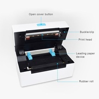 Imprimante d'étiquettes thermiques 4x6 pouces 110 mm 203 DPI, imprimante d'étiquettes d'expédition intelligente pour la logistique d'entrepôt