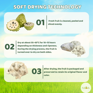 Processus AD entièrement naturel Tranches de corossol séchées douces et caoutchouteuses Goût sucré pour l'achat en gros Fabriqué au Vietnam - Product Image 3