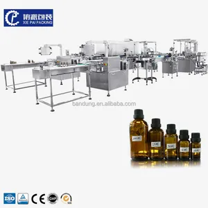 Eye Drops Essential Oil Liquid Botting Machinery Rotary Type Piston Pump Filling Capping Labeling Machine Manufacturer