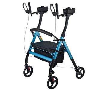 รถเข็นช็อปปิ้งสี่ล้ออลูมิเนียมอัลลอยด์พร้อมเบรกแบบพับได้น้ำหนักเบาสำหรับผู้สูงอายุ - Product Image 3