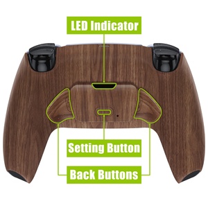 ชุดอุปกรณ์เสริมปุ่มหลังแบบถอดเปลี่ยนได้ Wood Grain EXtremeRate Remappable Rise 2.0 สำหรับจอย PS5 รุ่น BDM 010 และ BDM 020 - Product Image 4