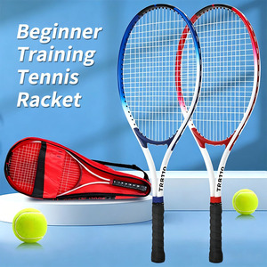 Set de Entrenamiento de <span class=keywords><strong>Raqueta</strong></span> de <span class=keywords><strong>Tenis</strong></span> para Principiantes, Niños y Estudiantes Universitarios - <span class=keywords><strong>Raqueta</strong></span> de <span class=keywords><strong>Tenis</strong></span> Ligera de Carbono con Marco de Aleación de Aluminio - Product Image 1