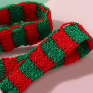 Giáng Sinh <span class=keywords><strong>Mini</strong></span> Knit Búp Bê Mũ Và Chiếc Khăn Trang Trí Nội Thất <span class=keywords><strong>Mini</strong></span> Santa Hat Cho Craft DIY Cho Ngày Valentine Mùa Đông Rượu Vang Chai Quà Tặng - Product Image 2