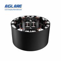 Écran LED modulaire personnalisable en couleur pleine Aglare P2.5 P4, panneau flexible incurvé, écran d'affichage publicitaire LED