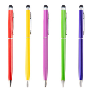 Nuevo Bolígrafo Metálico <span class=keywords><strong>Blanco</strong></span> en Oferta, Bolígrafo Delgado con Mecanismo de Giro para Regalo de Hotel o Boda, con Logotipo Personalizado y Punta Táctil - Product Image 4