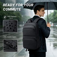Sac à dos de voyage décontracté minimaliste de grande capacité personnalisable/OEM, sac à dos multifonctionnel pour ordinateur portable imperméable pour les trajets quotidiens