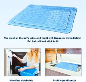 Fabriek Groothandel Ijs Zijde Huisdiermatten Pads <span class=keywords><strong>Cool</strong></span> Hond Matress Ademende Hondenmat Voor De Auto - Product Image 5