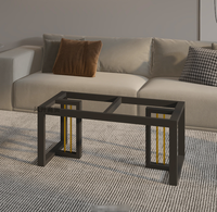 Support de table moderne en fer STG, cadre de table à manger, panneau trépied en métal pour table basse, bureau, salon, hôtel