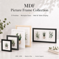 MDF-Holzbilderrahmen Vollständige Auswahl Schwarz Weiß Holzmaserung Fotorahmen Mehrere Größen 4x6 bis 16x24 Quadratisch Rechteckig