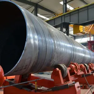 China Supplier API 5L X42 X52 X56 X60 Ssaw Spiral Carbon Steel Pipe Black Hollow Section Used For Water Well Casing Pipe