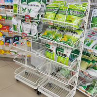 Étagère de présentation complète pour produits de mode, cosmétiques et articles de magasin de proximité