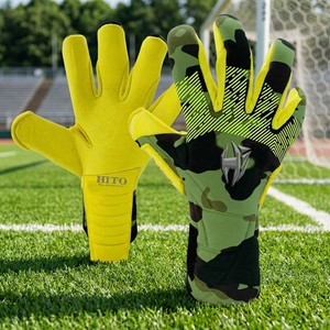 Quality Custom Soccer Goalkeeper Gloves Hot Selling Soccer Sports Goalkeeper Gloves Backhand Silicon Printing Top High Quality - Product Image 2