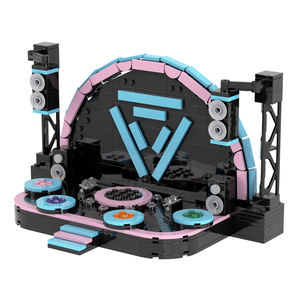 MOC1653 <span class=keywords><strong>FNAF</strong></span> Five Nights at Freddy's, Set de Construcción de Escenario de Rock, Juego de Bloques de Construcción, Figura de Acción, Modelo de Juguete - Product Image 2