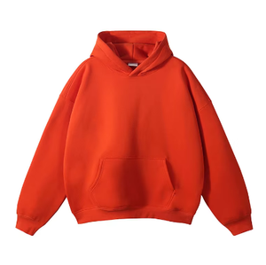 Dropshipping, sweat-shirt à épaules tombantes personnalisé, sweat-shirt uni, sweat-shirt à capuche pour homme, sweat-shirt à capuche court - Product Image 3