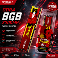 Module de mémoire de bureau PUSKILL DDR4 non tamponné 8 Go 3200 MHz UDIMM, RAM DDR4 16 Go 2666 MHz pour PC économique
