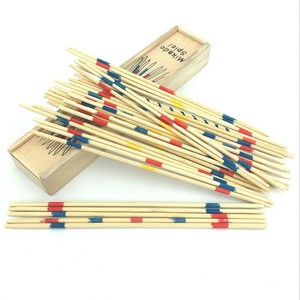 Intelligente bambino educativo in legno <span class=keywords><strong>Spiel</strong></span> Pick stick Set tradizionale Mikado gioco Box per età 5-7 Logo personalizzabile fatto di bambù - Product Image 2