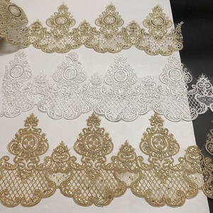 Renda jala bordir emas berpayet berkilau indah LT2434B - Product Image 6