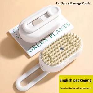 Spazzola Intelligente per Animali Domestici con Spray - Spazzola Ricaricabile in TPE per la Rimozione del Pelo, Pulizia con Nebulizzazione d'Acqua e Massaggio a Vapore, Facile da Pulire per Cani e Gatti, Uso in Bagno - Product Image 4