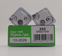 Batería de reloj alcalina de botón de 1.5V, tipo moneda, 395 SR927SW LR621 SR626SW, precio de fábrica real para Maxell
