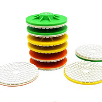 Vente en gros 3 pouces 150 #   Tampons de polissage abrasifs pour pierres précieuses, tampon de polissage en nickel avec filetage M10, tampons de polissage et de meulage durables