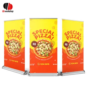 Fast shipping Vibrant vinyl UV print roll up banner standard 80 x 200 cm pull up stand banner luxury pop up banner
