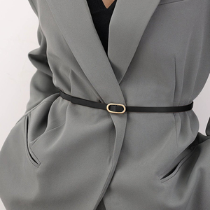 Phụ Nữ Mới Của Giản Dị Cổ Điển Mỏng Bò Ẩn Vành Đai Với Hợp Kim Khóa Thoáng Khí Xu Hướng Thời Trang Phụ Kiện - Product Image 2